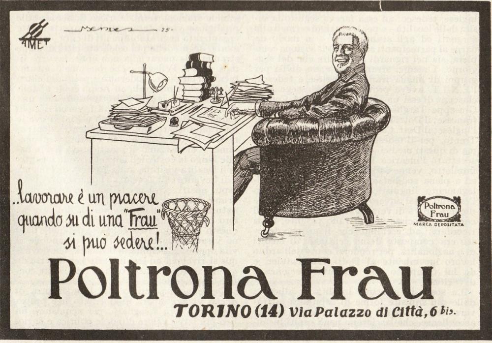 Pubblicità Poltrona Frau 1927