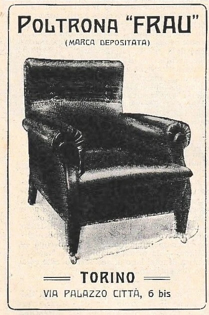 Poltrona Frau pubblicità 1922