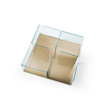 Quadra - Tavolino in vetro