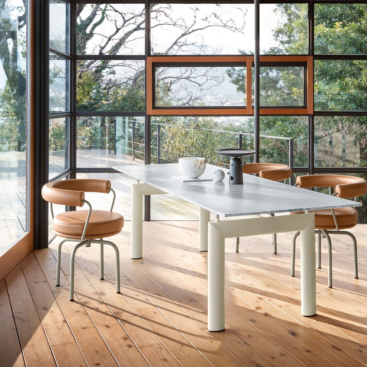 le corbusier tavolo lc6 Table tube d'avion