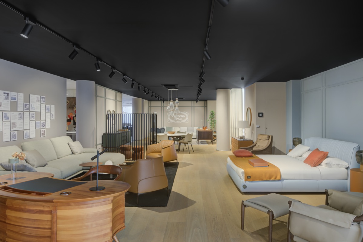poltrona frau area dedicata showroom rinascimento mobili