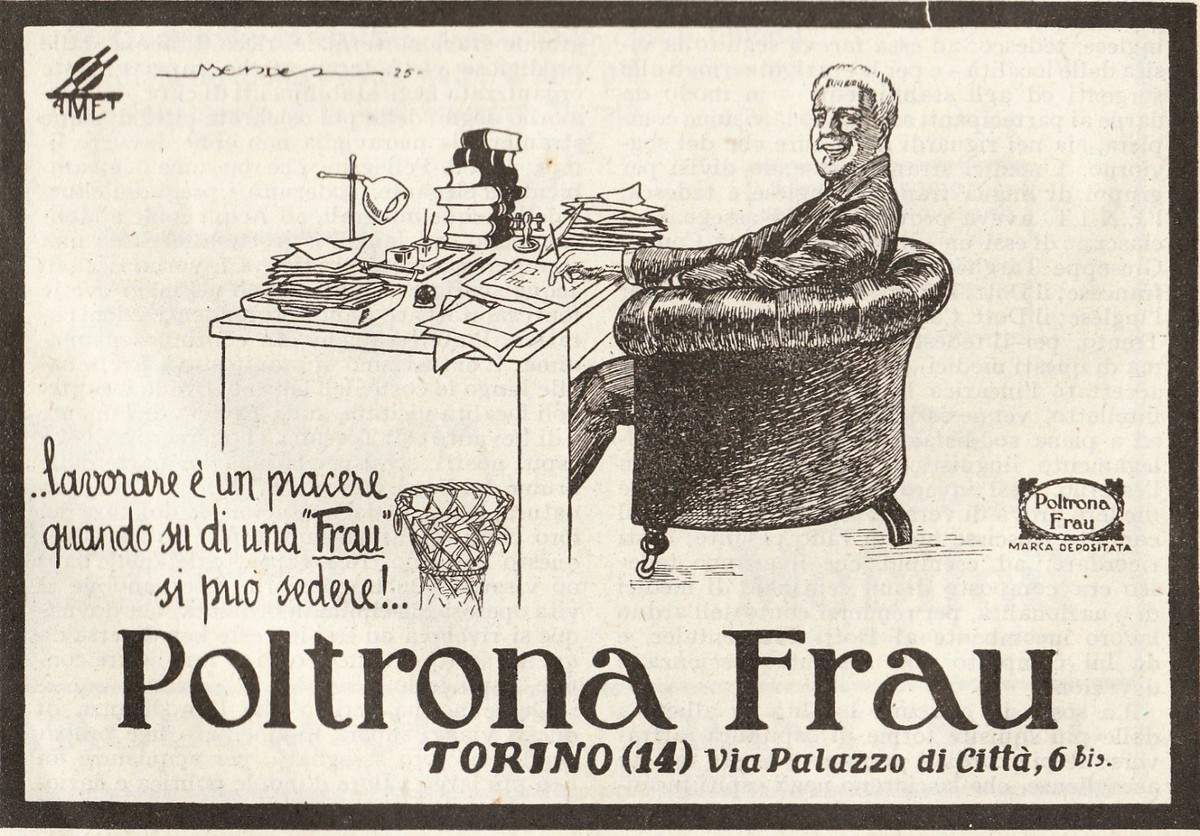 poltrona frau pubblicit&agrave;